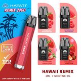 Hayati Remix 2400 Puffs 4 in 1 Disposable Vape Pod Kit - Vapour VapeHayati