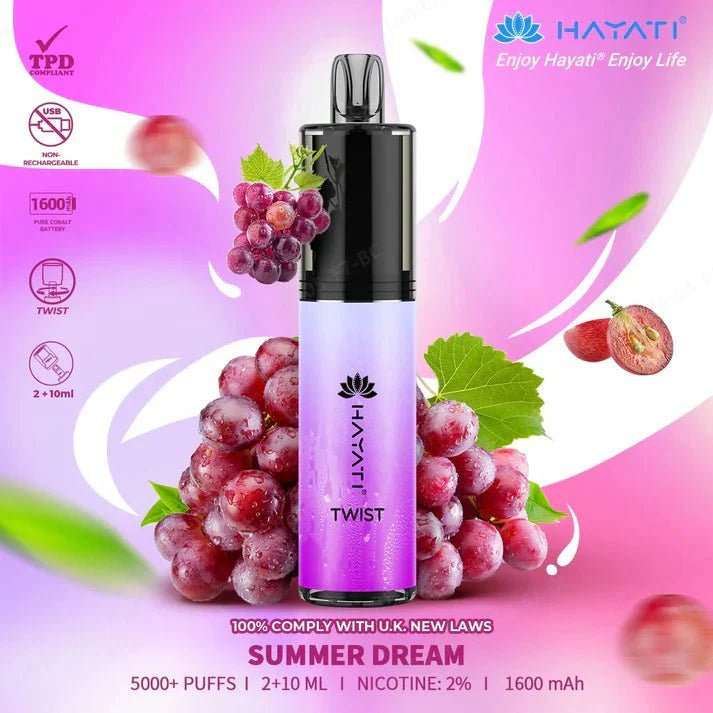 Hayati Twist 5000 Prefilled Pod Vape Kit Vapour Vape Hayati Twist 5000 Prefilled Pod Vape Kit Vapour Vape