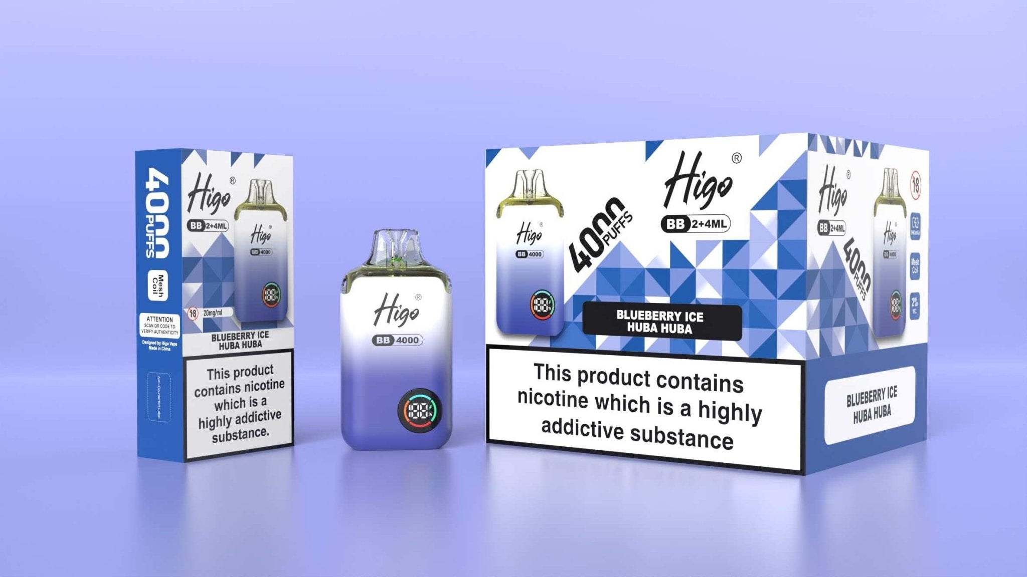 Higo BB 4000 Prefilled Pod Vape Kit Box of 5 - Bulk Wholesale Price Vapour Vape Higo BB 4000 Prefilled Pod Vape Kit Box of 5 - Bulk Wholesale Price Vapour Vape
