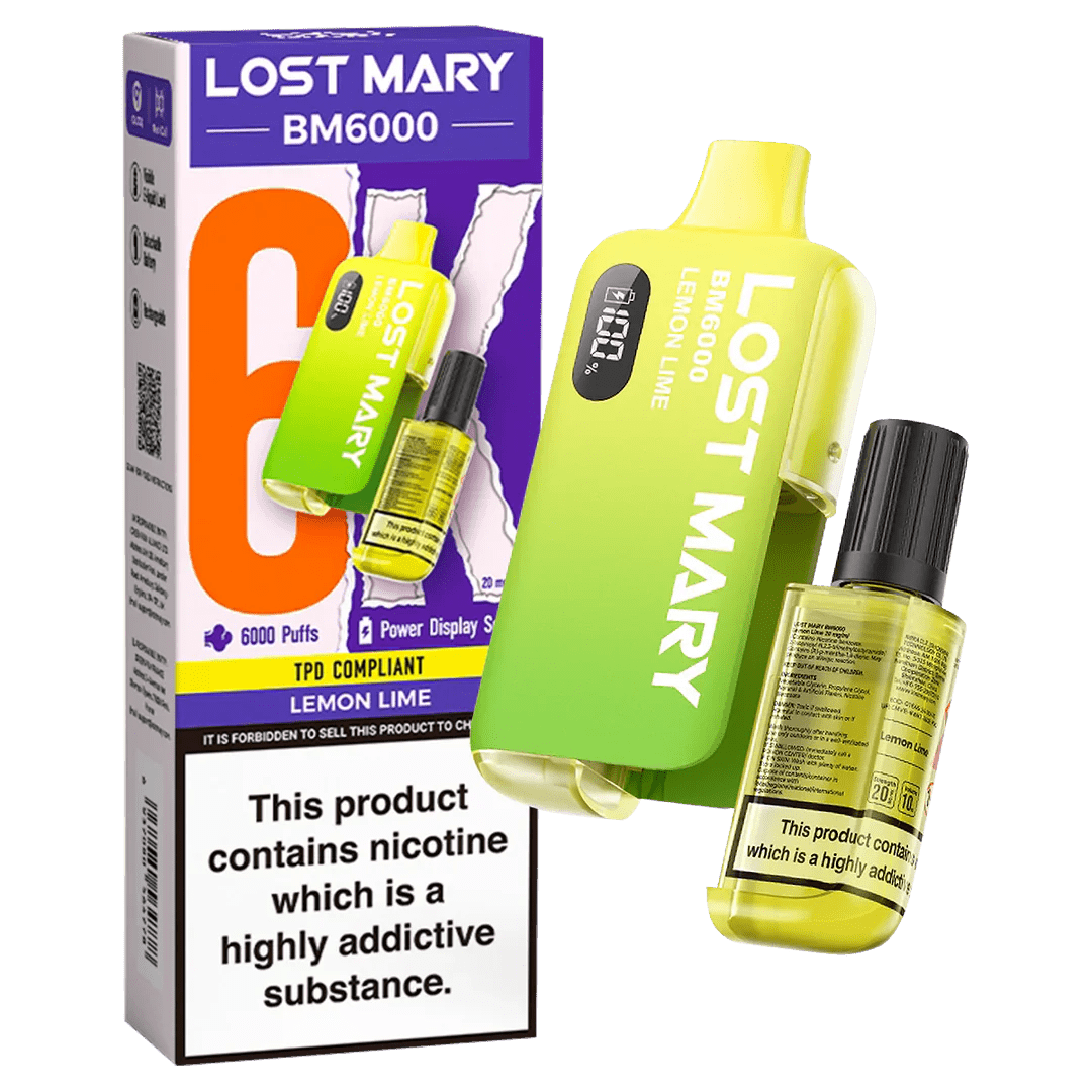 Lost Mary BM6000 Prefilled Pod Kit | Long-Lasting Flavour & Performance Vapour Vape Lost Mary BM6000 Prefilled Pod Kit | Long-Lasting Flavour & Performance Vapour Vape