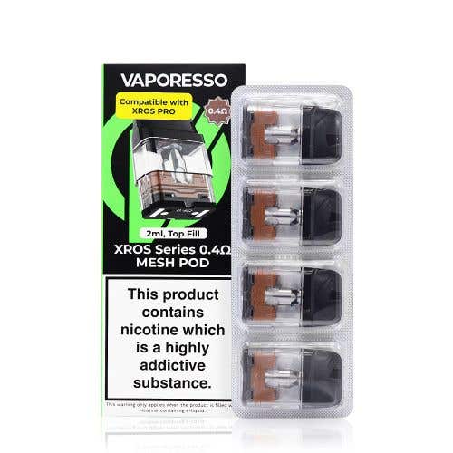 Vaporesso Xros Pro Replacement Pods - Pack of 4 Vapour Vape Vaporesso Xros Pro Replacement Pods - Pack of 4 Vapour Vape