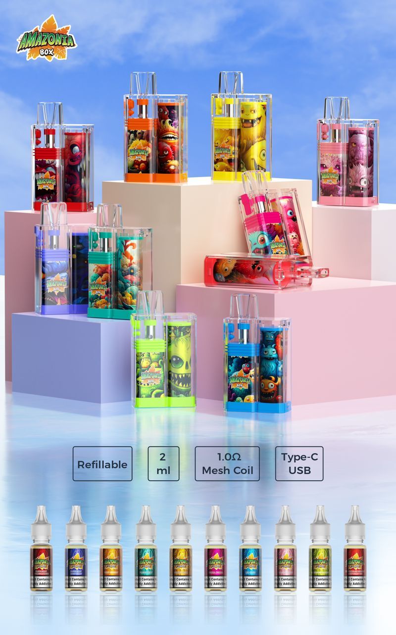 Amazonia Box 16k Puffs Refillable Vape Kit Device Vapour Vape Amazonia Box 16k Puffs Refillable Vape Kit Device Vapour Vape