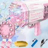 Bazooka 69 Holes Bubble Machine Guns Toys for Kids Bubble Blower - Pink - Vapour VapeVapour Vape