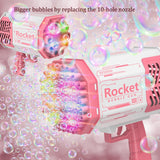 Bazooka 69 Holes Bubble Machine Guns Toys for Kids Bubble Blower - Pink - Vapour VapeVapour Vape