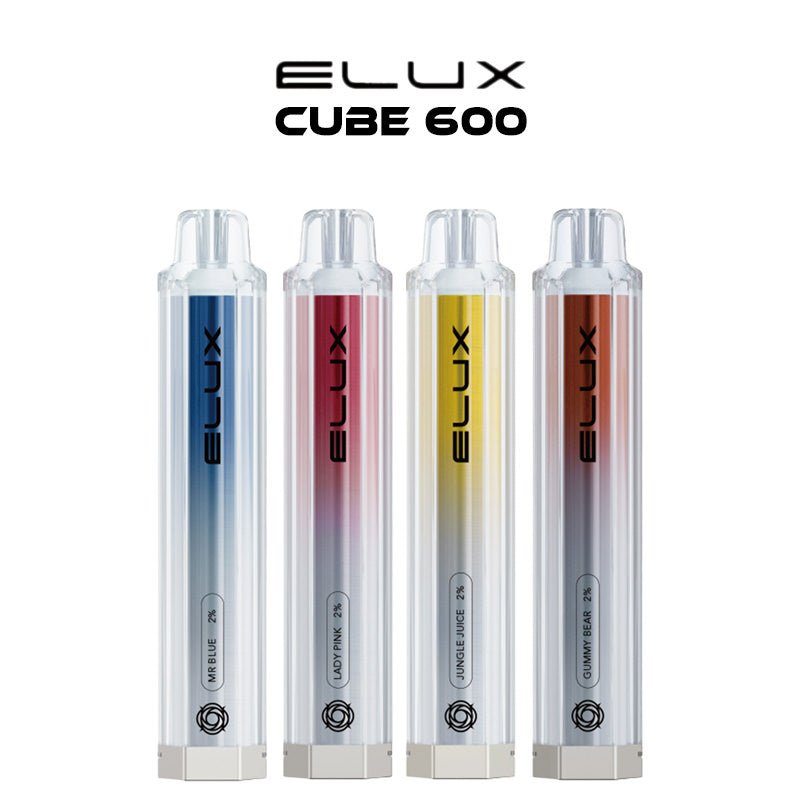 Elux Cube 600 Disposable Vapes Puff Pod Device - 20mg - Vapour VapeElux