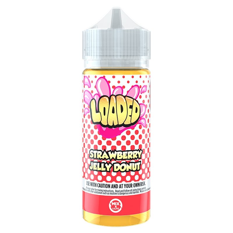 Loaded Strawberry Jelly Donut Vape Juice 100ml Vapour Vape