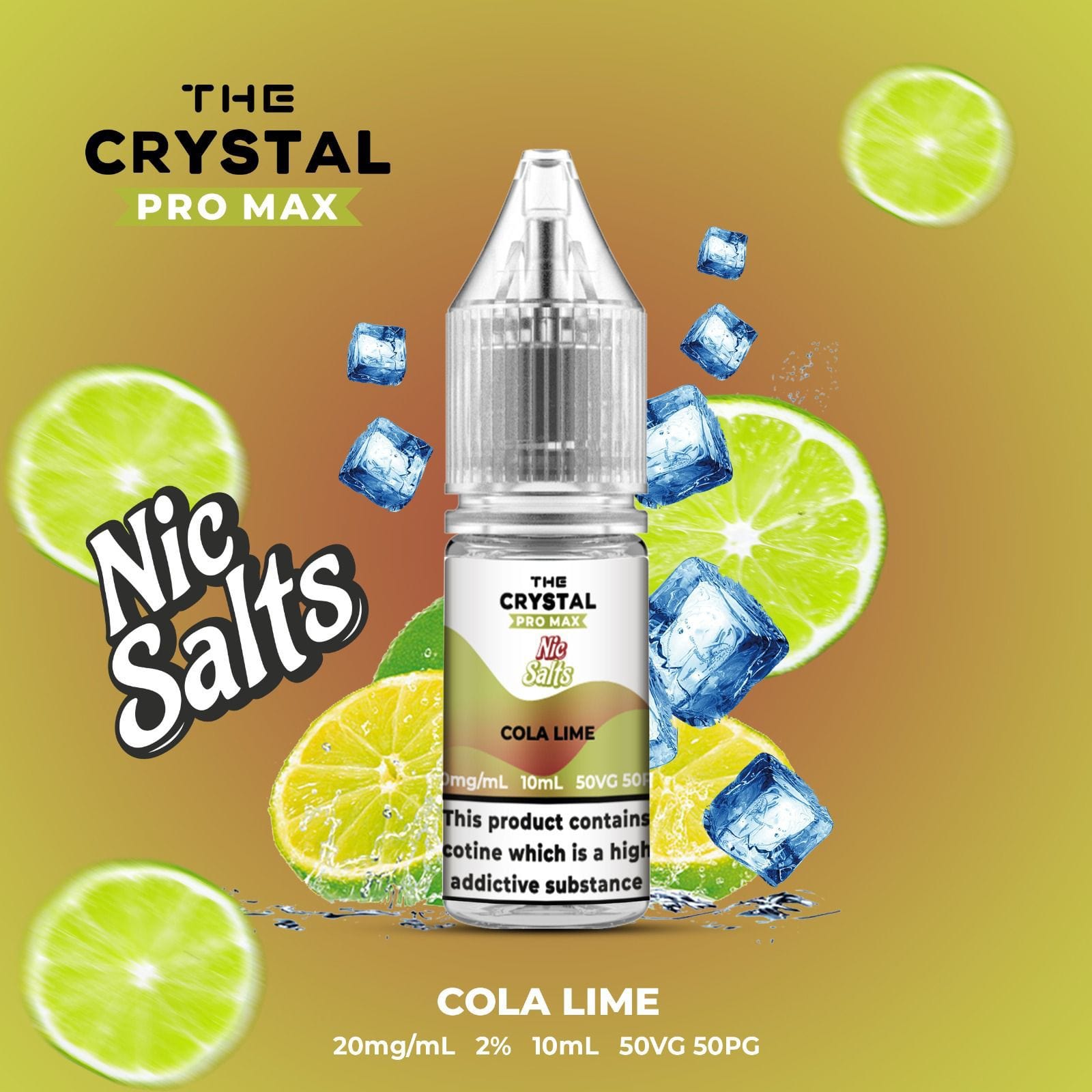 The Crystal Pro Max Vape Nic Salts 10ml E-Liquids Box of 10 Vapour Vape The Crystal Pro Max Vape Nic Salts 10ml E-Liquids Box of 10 Vapour Vape