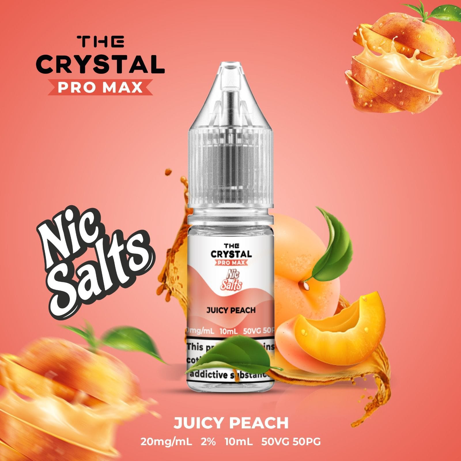 The Crystal Pro Max Vape Nic Salts 10ml E-Liquids Box of 10 Vapour Vape The Crystal Pro Max Vape Nic Salts 10ml E-Liquids Box of 10 Vapour Vape